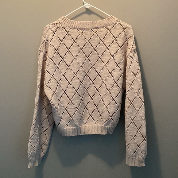 ✨LIKE NEW✨ Mango Aleta Cotton cropped openwork sweater - Picture 13 of 15